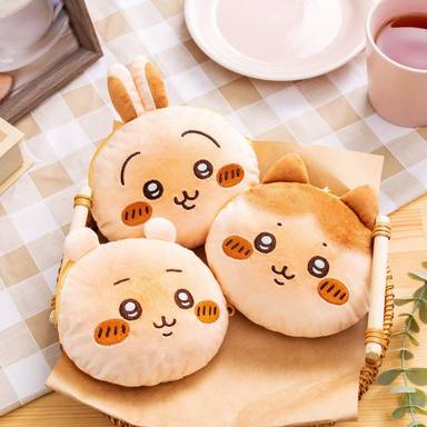 Chiikawa Bakery Bread-Like Face Pouch