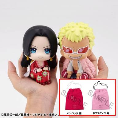 Megahouse Look Up Series PVC Figure Boa Hancock & Donquixote Doflamingo Set (Bonus Included) (One Piece)