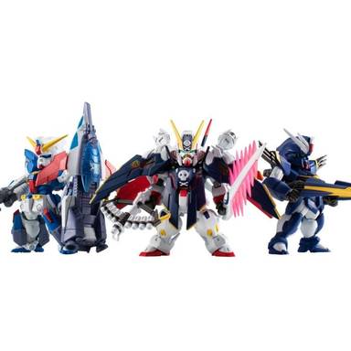 Bandai Candy Toys FW Gundam Converge Core Mobile Suit Crossbone Gundam Steel Seven B Team Set