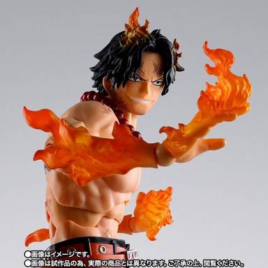 Bandai S.H.Figuarts Tamashii Shop Exclusive Action Figure - Portgas D. Ace -Summit War of Marineford- (One Piece)