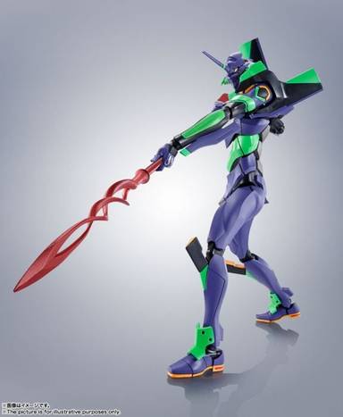 Bandai Robot Spirits Action Figure <SIDE EVA> Evangelion Test Type-01+Spear Of Cassius Renewal Color Edition (Neon Genesis Evangelion)