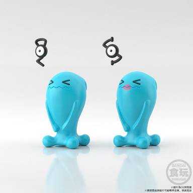Bandai Candy Toys - Pokemon Scale World Johto Region Set (No.8 Unown & Wobbuffet)