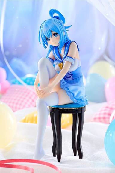 Kadokawa KDcolle 1/7 PVC Figure - Aqua: Light Novel Negligee ver.(Konosuba)