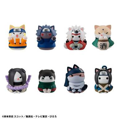 Megahouse Mega Cat Project PVC Figure Naruto: Shippuden NARUTO-NYARUTO! Come here Sasuke-kun (Set of 6) (Rerelease)