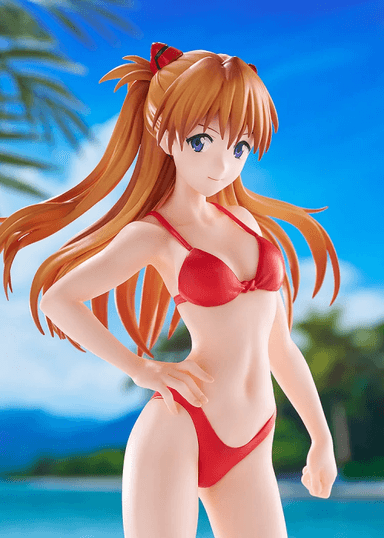 Wave Pop Up Parade PVC Figure BEACH QUEENS Asuka Langley Shikinami (Bikini style) L size (Rebuild of Evangelion)