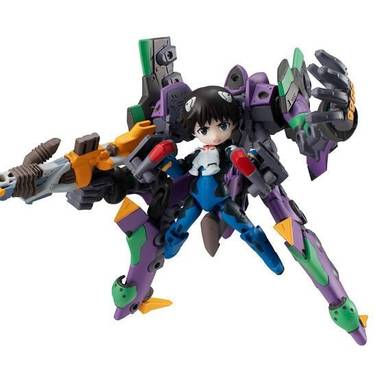 Megahouse Desktop Army Action Figure Ikari Shinji & Evangelion No. 1 (Evangelion: New Theatrical) (Rerelease)