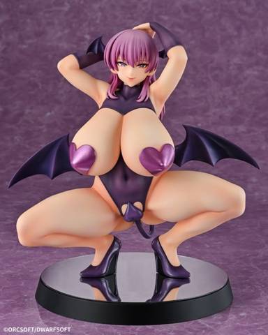 Q-SIX 1/5 PVC Figure Succubus mom MANA (Muchimuchi♥Dekapai♥Marakui♥Succubus Mama wa Hatashite Mama na no ka?)