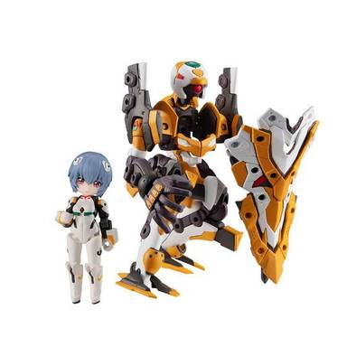 Megahouse Desktop Army Action Figure Ayanami Rei & Evangelion No. 0 (EVANGELION:3.0+1.0 THRICE UPON A TIME) (Rerelease)