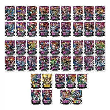 Bandai Dx Ride Chemy Trading Card Legend Rider Set (Kamen Rider Gotchard)