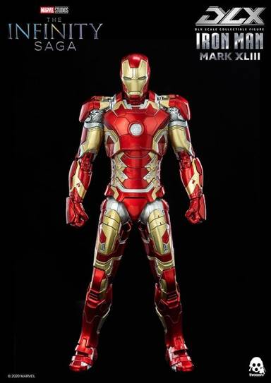 Threezero DLX Action Figure - Iron Man Mark 43 (Marvel Studios: The Infinity Saga)