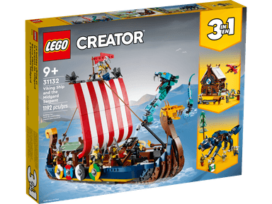 LEGO Creators 3-in-1 31132 Viking Ship and the Midgard Serpent