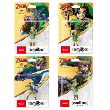 Nintendo Amiibo The Legend of Zelda Series - Link Set of 4 For Switch NS