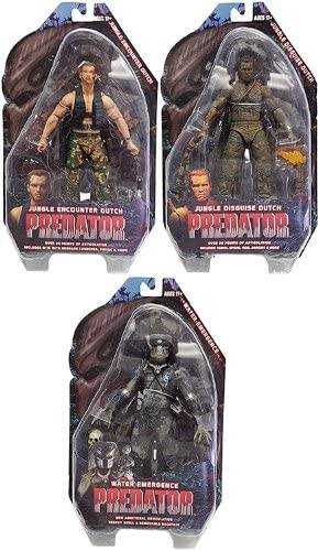NECA Predator Series 9 7" Set of 3 Action Figure