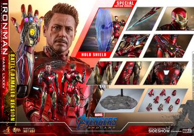 Hot Toys MMS543D33 Marvel Avengers Iron Man Mark LXXXV MK 85 Battle Damaged Ver with Special Parts