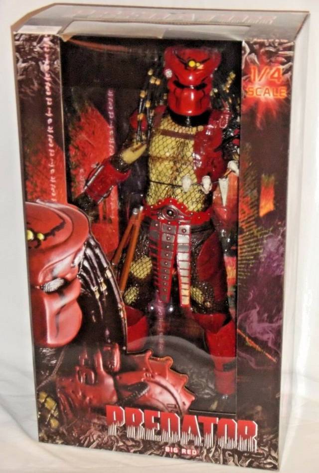 NECA MISP BIG RED PREDATOR 1/4 Scale 18" inch movie action figure 2013 REEL TOYS
