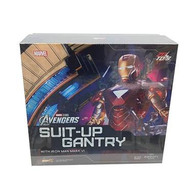 ZD Toys 1/10 Marvel Ironman Suit-Up Gantry with VI MK6 (Official Licensed Product)