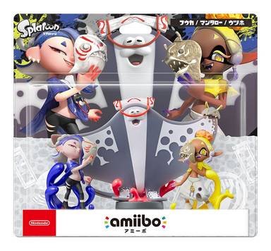 Nintendo Amiibo Splatoon Series Figure Triple Pack Shiver/Frye/Big Man For NS
