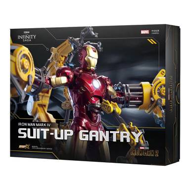 ZD Toys 1/10 Marvel Ironman Suit-Up Gantry with IV MK4 (Official Licensed Product)