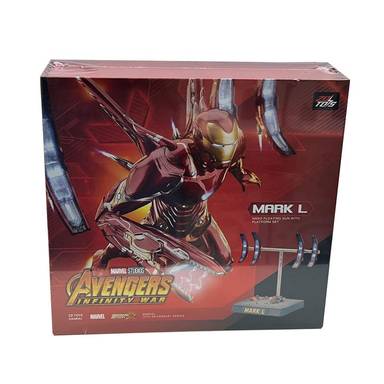 ZD Toys 1/10 Marvel Ironman Mark L MK50 Nano Floating Gun w/ Platform Set (Official Licensed Product)